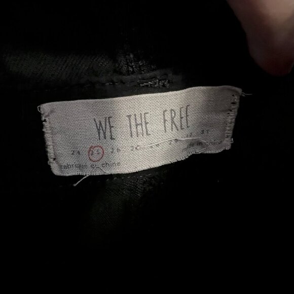 We The Free Denim Short Overalls Size 25 Color Black - Picture 3 of 6